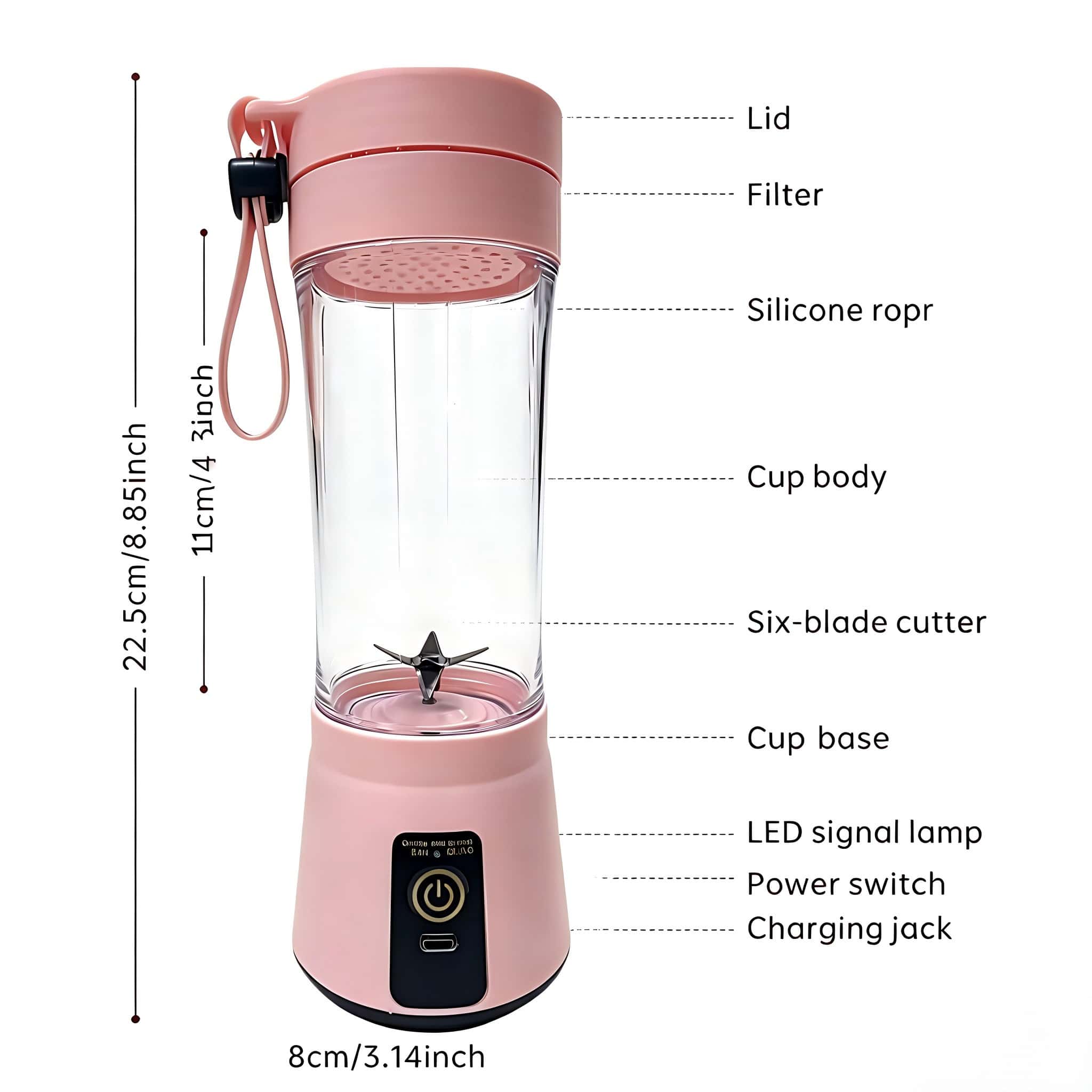 1 Mini Home Portable Blender,  - Portable Blender Usb Rechargeable recension och pris