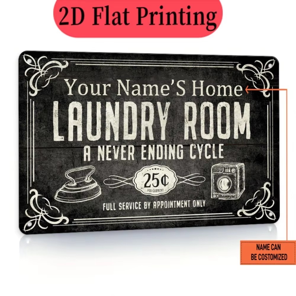 Custom Name Laundry Sign, Endl - Laundry recension och pris