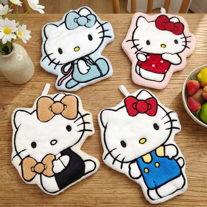 Cartoon Cat Printed Hand Towel - Laundry recension och pris