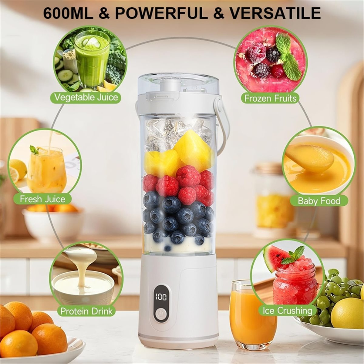 RECOMENDAR】Electric Blender Po - Portable Blender Usb Rechargeable recension och pris