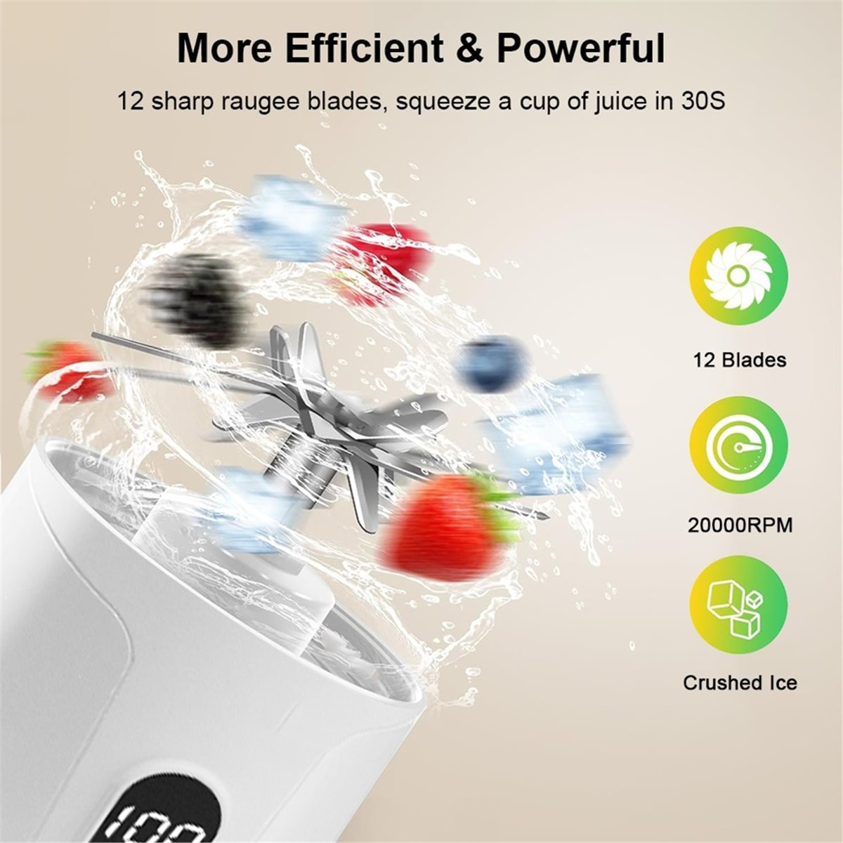 RECOMENDAR】Electric Blender Po - Portable Blender Usb Rechargeable recension och pris