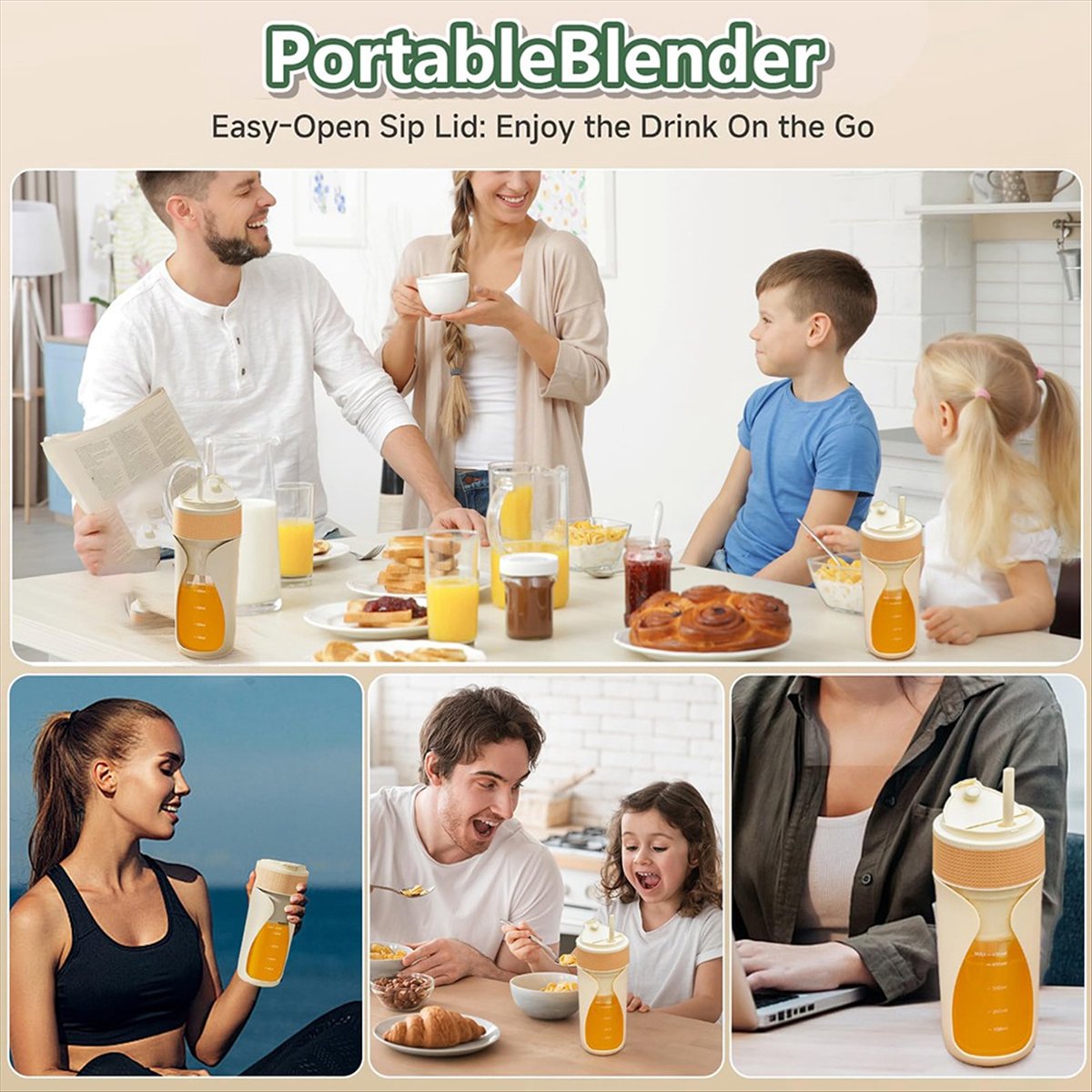 Portable Blender Cup 450ml Mul - Portable Blender Usb Rechargeable recension och pris